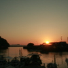 北条港夕景