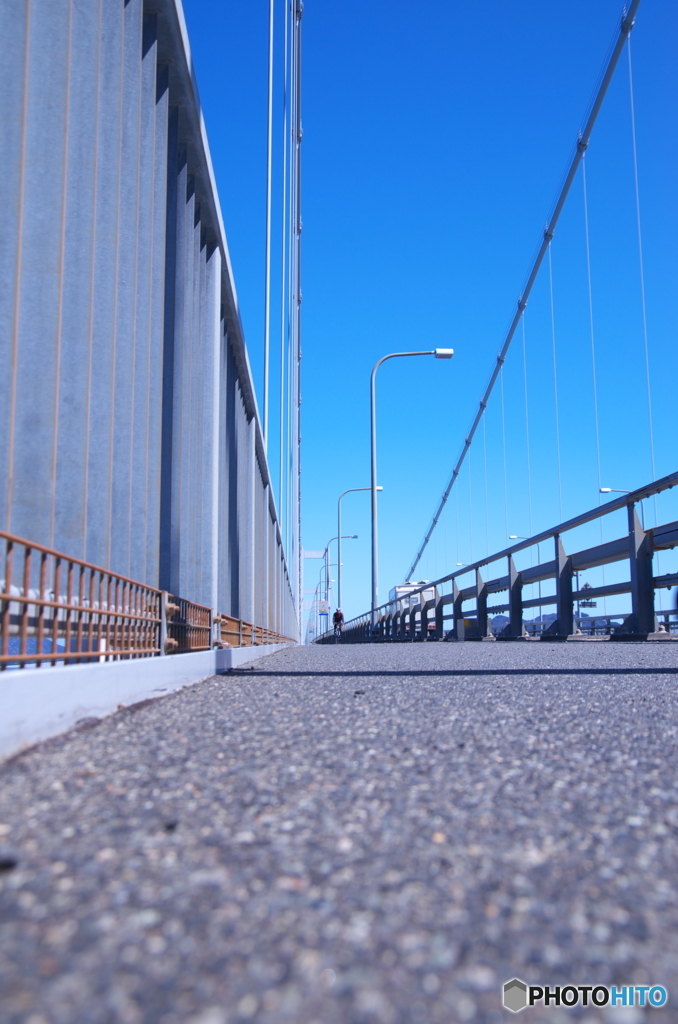 来島海峡大橋の歩道