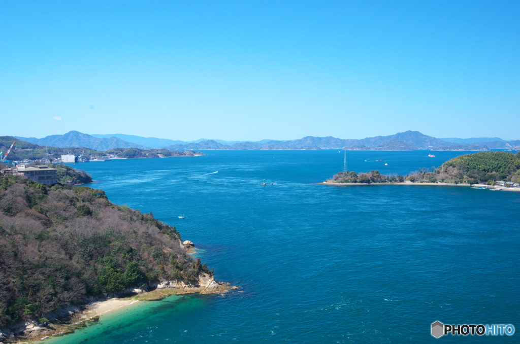 来島海峡大橋からの眺め