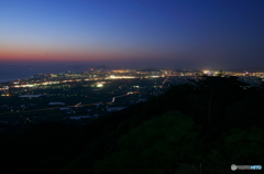 伊予市と一部松山の夜景