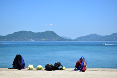 ウサギの島の荷物  