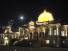 月夜の築地本願寺