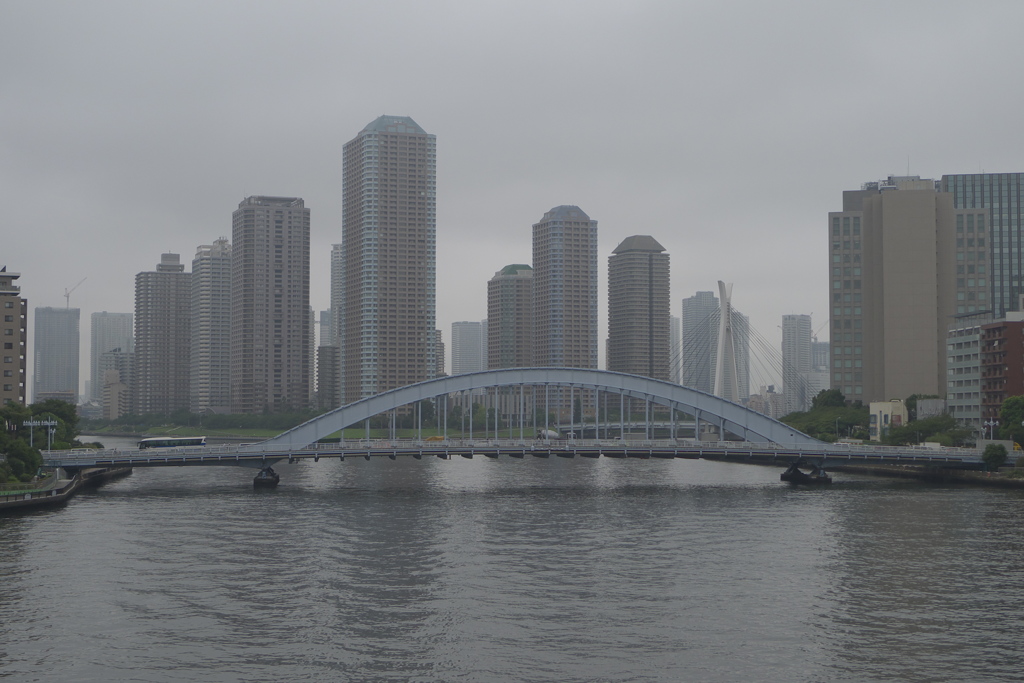 雨の永代橋