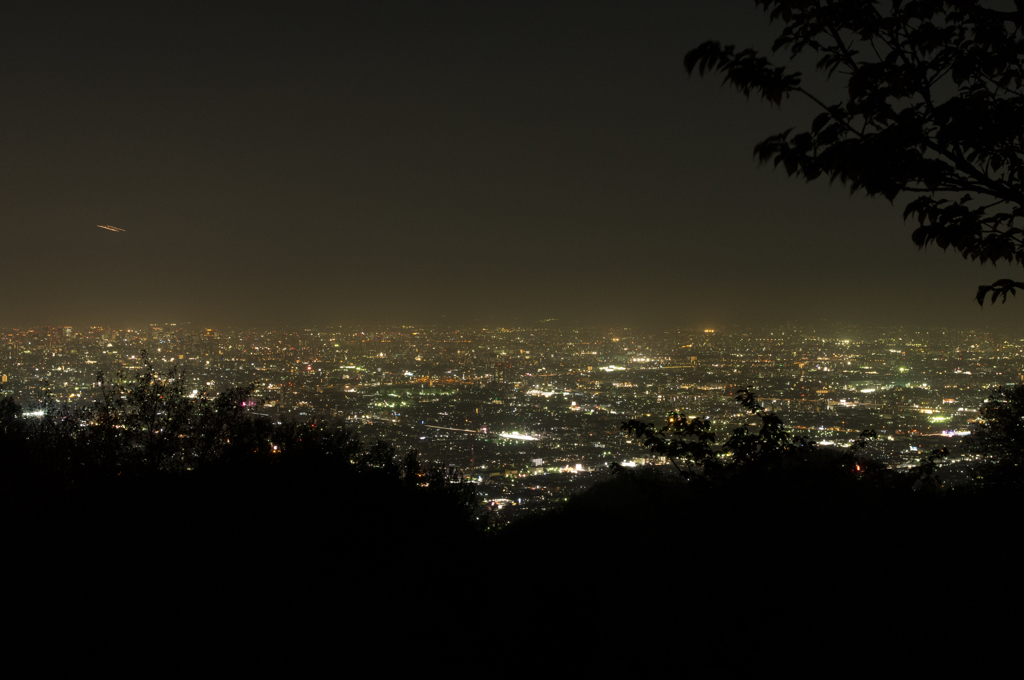 十三峠からの夜景