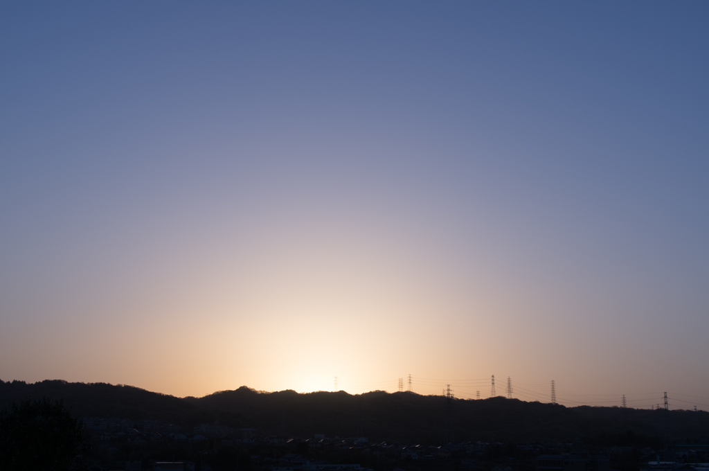 久しぶりの夕焼け空①
