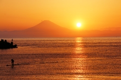 Setting sun