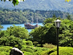 芦ノ湖の海賊船