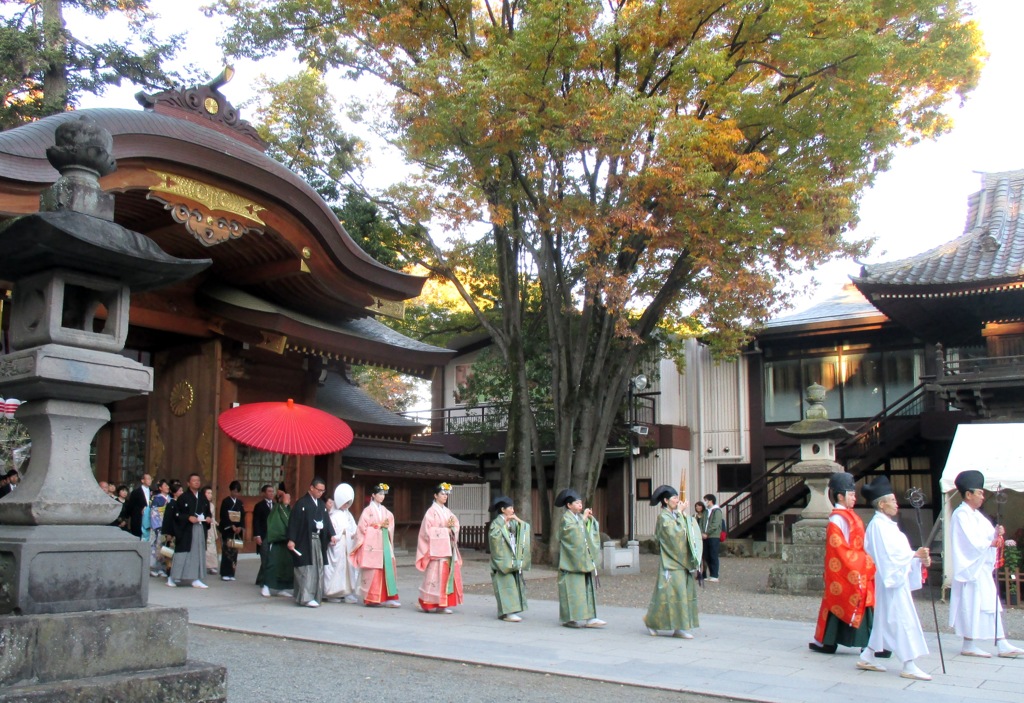 神前結婚式の参列