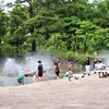 水無月・早くも水遊び