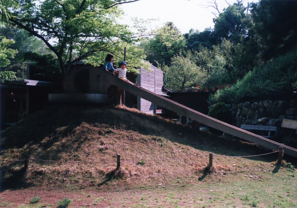 森の滑り台