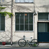 空色鼠色Frame / 自転車のある風景