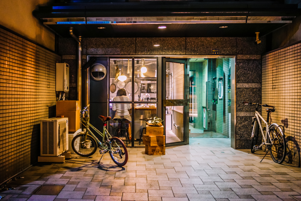 自転車のある風景
