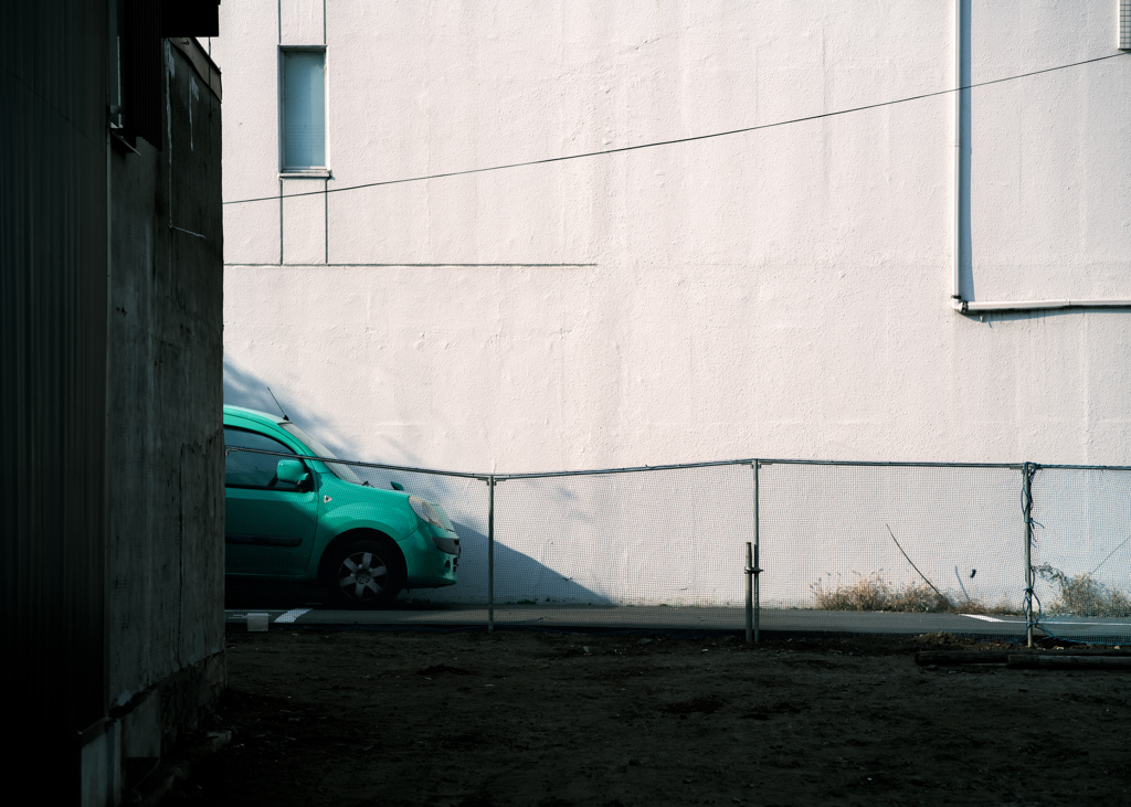 翠色のある風景