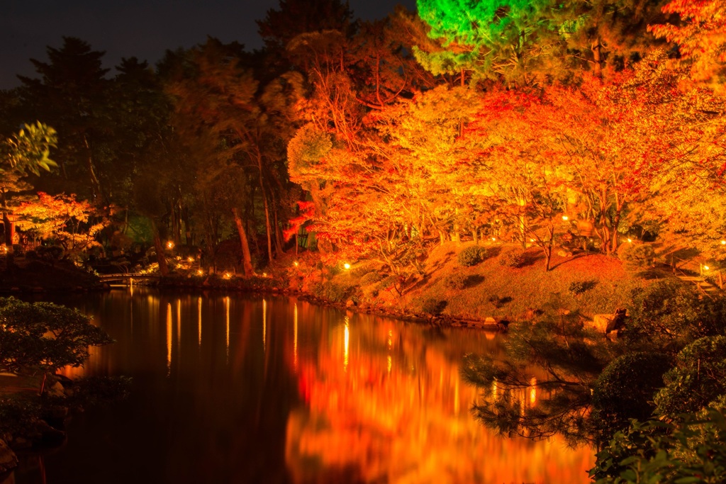 再び縮景園