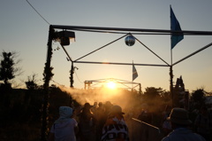 フェスの夕暮れ