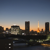 夕陽と東京タワー