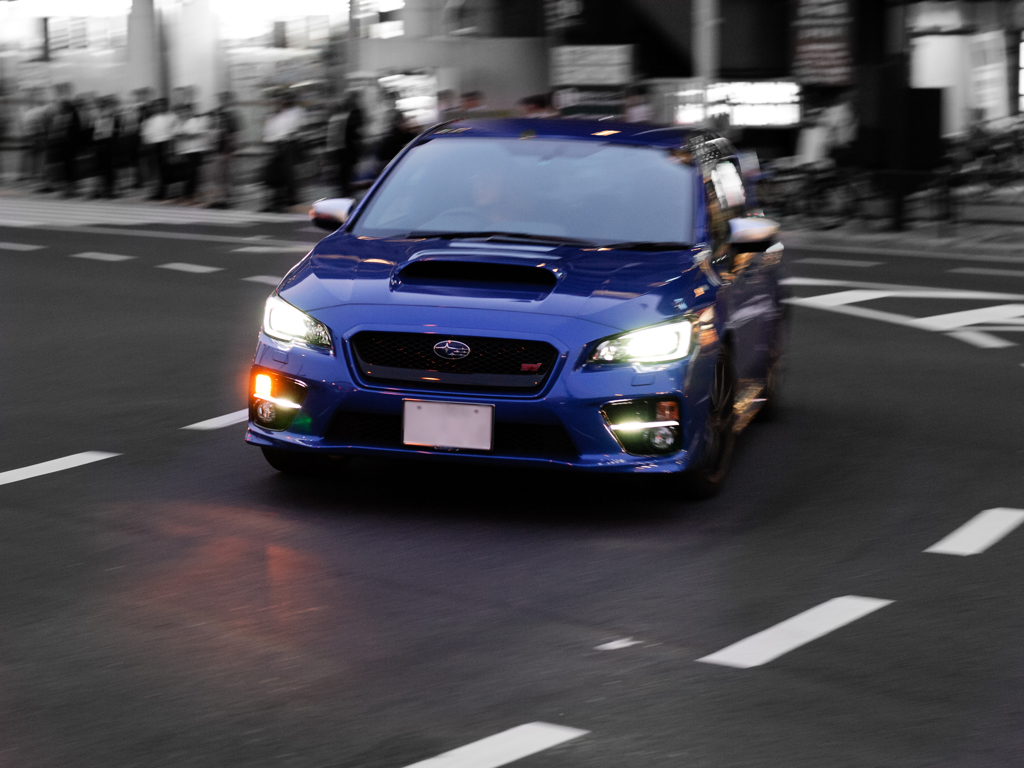 Subaru WRX STI in city