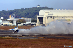 愛知県150周年のお祝いに来てくれたブルーインパルス御一行様の帰還です！