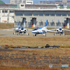 愛知県150周年のお祝いに来てくれたブルーインパルス御一行様の帰還です！