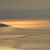 湾内の夕焼け