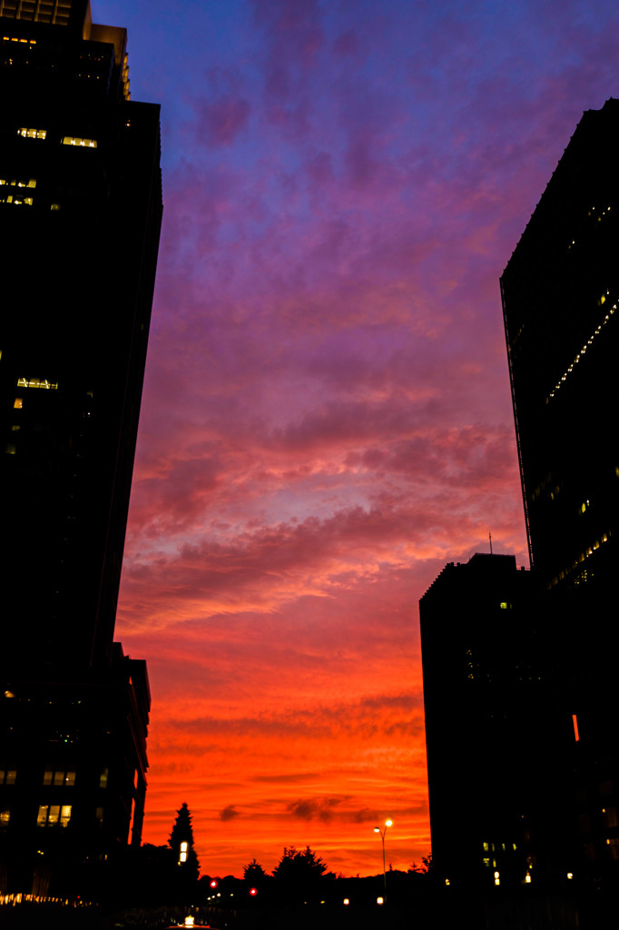 夕焼け 東京駅 by m.shino310 （ID：4610129） - 写真共有サイト:PHOTOHITO