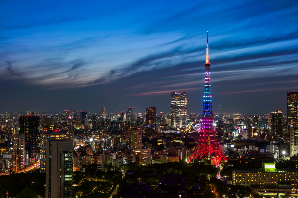東京タワー　夜景