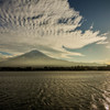 夕景　富士山