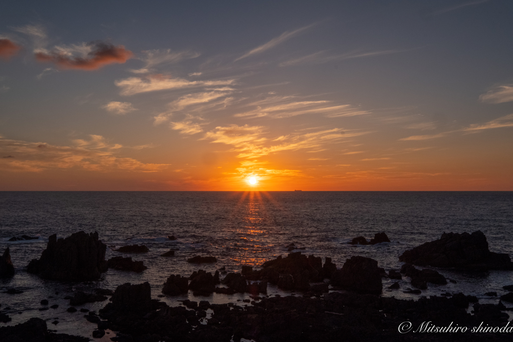 今日の夕陽