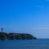 青い空、青い海、そして江ノ島…