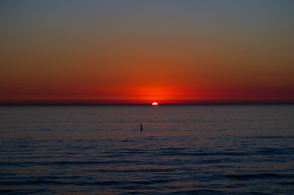 夕陽が沈む頃…