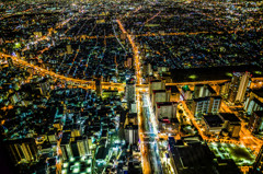 あべのハルカス　夜景