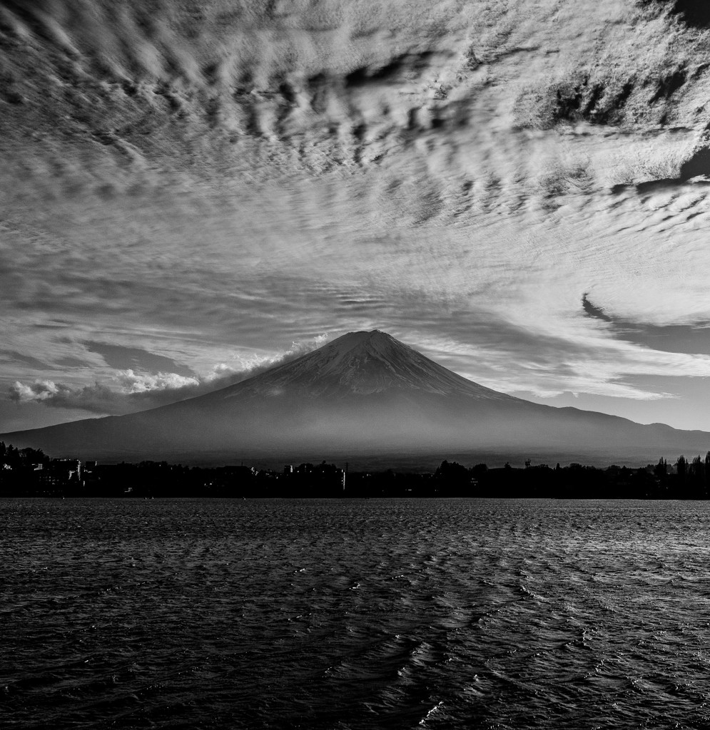 河口湖からの富士山