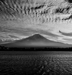 河口湖からの富士山