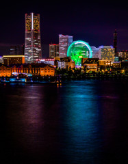みなとみらい　夕景