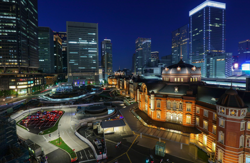 東京駅の夜景