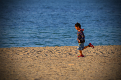 Last year of the November beach.