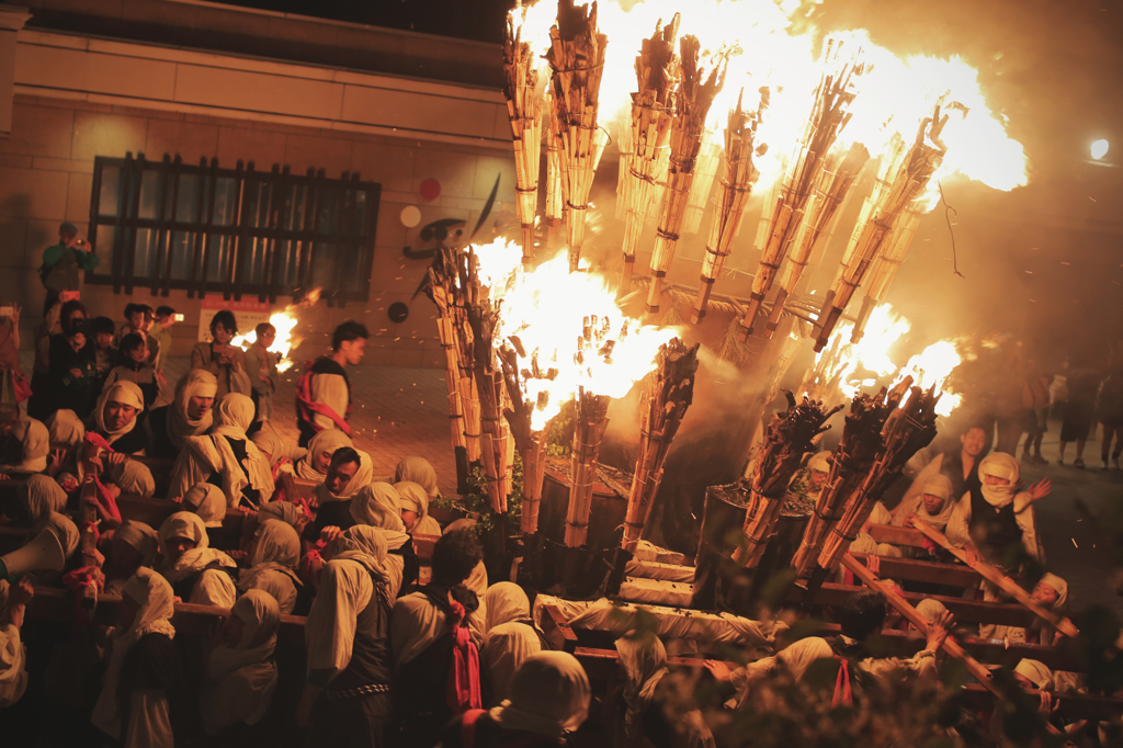 僧兵祭り2015 - 火炎みこし