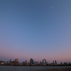 夕暮れの梅田
