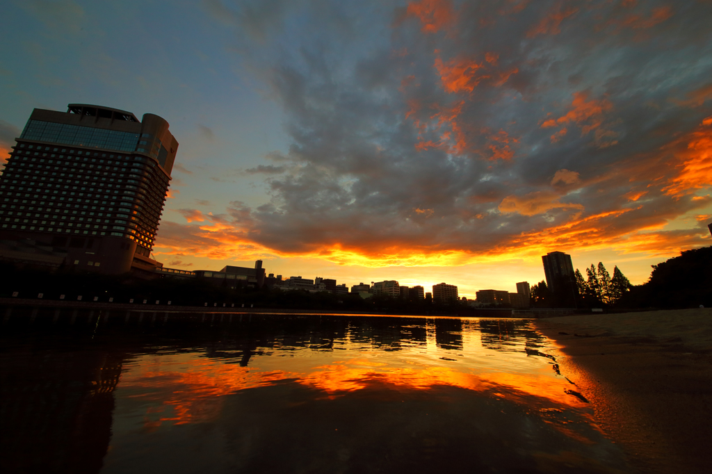 7月15日の夕焼け