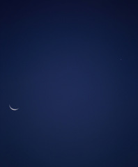 月、金星。