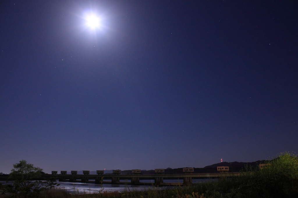 夜の青空