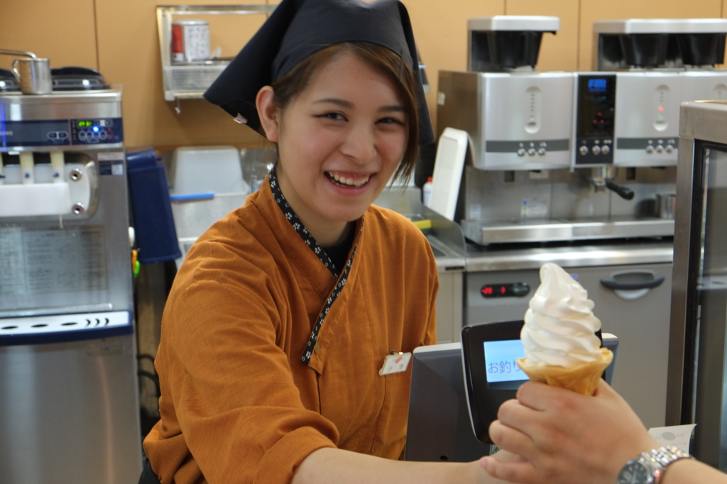 ソフトクリームひとつ！！