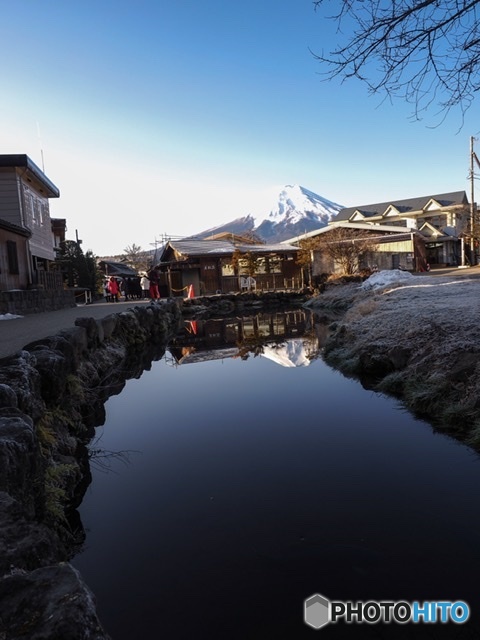 鏡池の逆さ富士