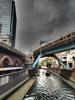 神田川と船と中央線