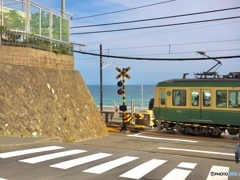 鎌倉高校前踏切り