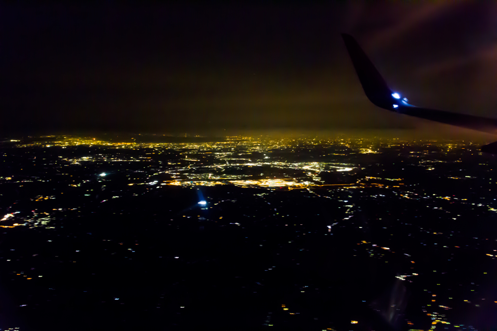 東京上空の夜景