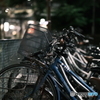夜の自転車置き場
