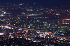 皿倉山頂からの夜景
