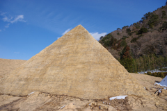 雪のクフ王のピラミッド
