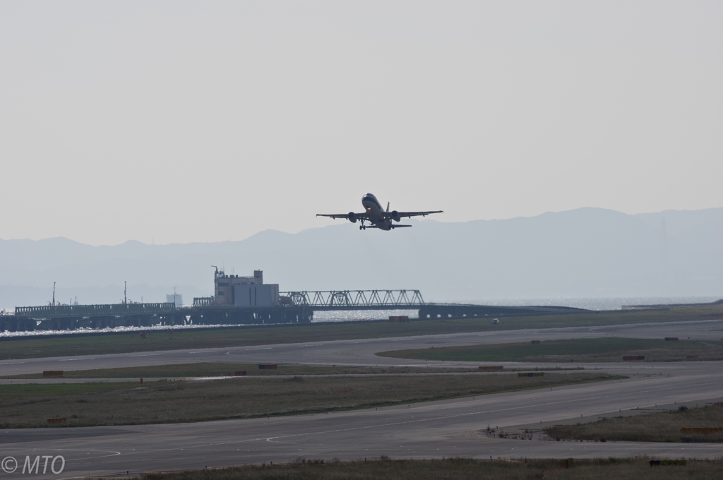 関空にて